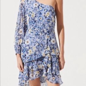 ASTR The Label one shoulder floral dress